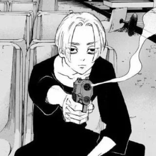 🔫 emoji Manjiro '🎴‚ 呪われた Sano @requiem1night Telegram sticker 22 of 101