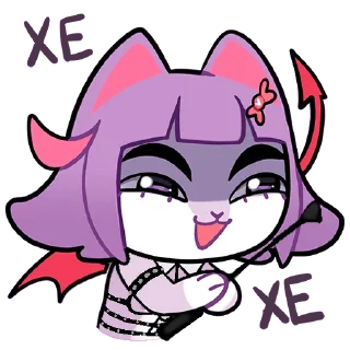 😈 emoji Масюня: больше - @stickersvk18 Telegram sticker 9 of 56