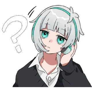 ❔ emoji Мио кун @tg_sticks Telegram sticker 14 of 21