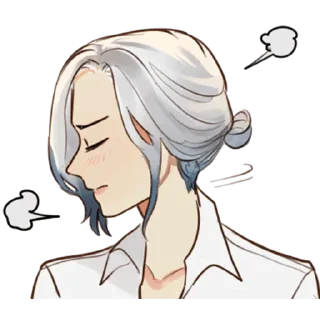 😤 emoji Куро кун @tg_sticks Telegram sticker 13 of 31