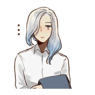 😐 emoji Куро кун @tg_sticks Telegram sticker 19 of 31
