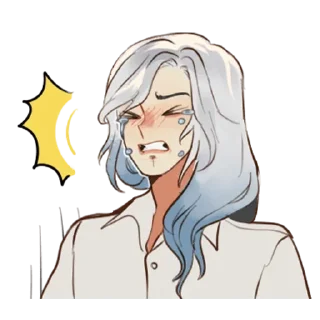 😭 emoji Куро кун @tg_sticks Telegram sticker 15 of 31