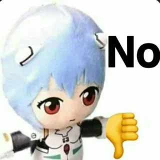 👎 emoji евангелион Telegram sticker 17 of 100