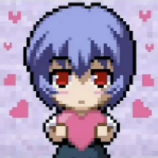 💗 emoji евангелион Telegram sticker 22 of 100
