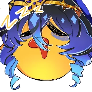 😴 emoji ох е Telegram sticker 9 of 17