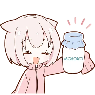 🍶 emoji Ленивая Мининэко @Nyasticks Telegram sticker 23 of 41