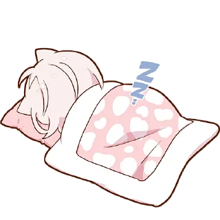 😴 emoji Ленивая Мининэко @Nyasticks Telegram sticker 21 of 41