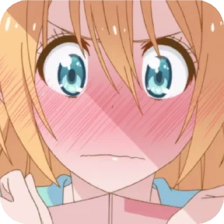 😳 emoji Anime girls shy Telegram sticker 7 of 73