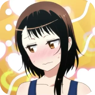 😳 emoji Anime girls shy Telegram sticker 14 of 73