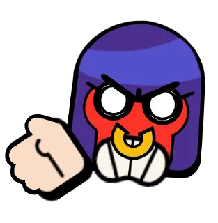 🤦 emoji Bull Pins @BrawlStarsStik Telegram sticker 10 of 17