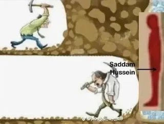 Saddam Hussein sticker 3