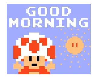 Sticker from Mario: 8 bit