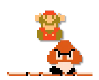 😵 emoji Mario: 8 bit Telegram sticker 6 of 24