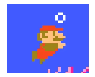 🏊‍♀️ emoji Mario: 8 bit Telegram sticker 5 of 24