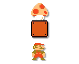 🍄 emoji Mario: 8 bit Telegram sticker 8 of 24