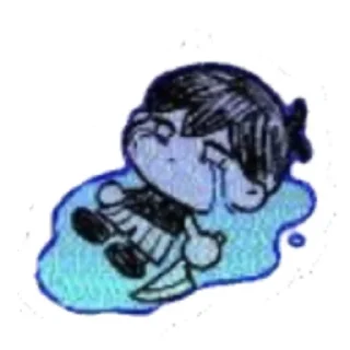 😓 emoji Cursed OMORI @SleepyHero Telegram sticker 22 of 101
