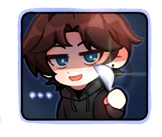 😨 emoji Чиби | Happnss Telegram sticker 11 of 13