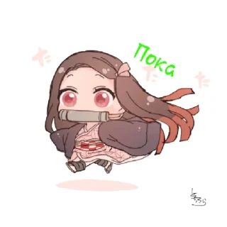 😉 emoji Чиби аниме Telegram sticker 8 of 20