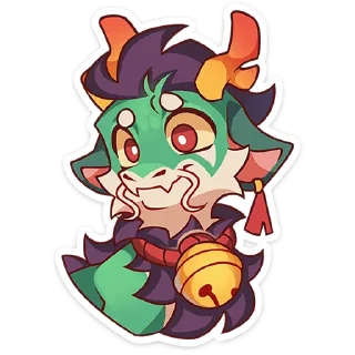 🐉 emoji Грин без надписей @stickers_vk Telegram sticker 11 of 49