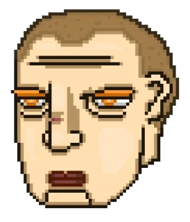 🤨 emoji Hotline Miami Telegram sticker 21 of 33