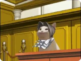 Sticker from Ace Attorney by @Justadu