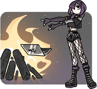 🔥 emoji Яна без надписей @TgSticker Telegram sticker 17 of 49