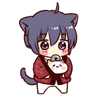 😳 emoji Чёрный зимний кот @Nyasticks Telegram sticker 23 of 41