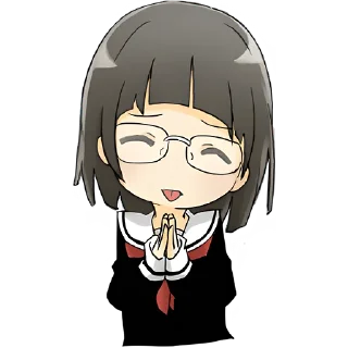 🥹 emoji Умные тяночки @Nyasticks Telegram sticker 23 of 42