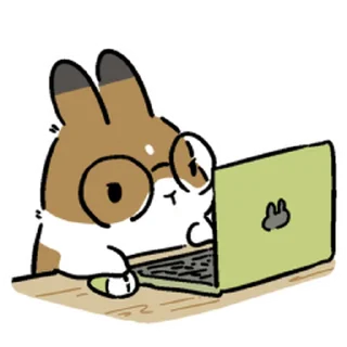 😊 emoji ˚✧₊ Rabbits 🐇  ⁎⁺✧༚ Telegram sticker 17 of 120