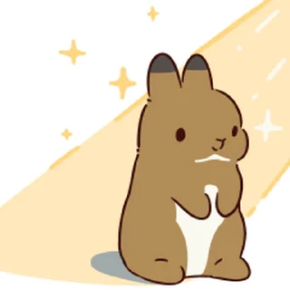 😊 emoji ˚✧₊ Rabbits 🐇  ⁎⁺✧༚ Telegram sticker 23 of 120