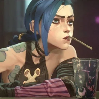 🍾 emoji ~Jinx~🎞 Telegram sticker 12 of 14