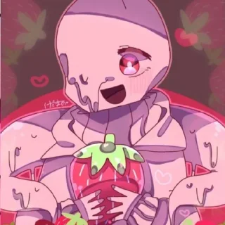🍓 emoji Strawberry Nightmare`🍓 [ @stickers_undertale ] Telegram sticker 12 of 40