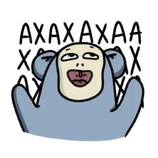 😂 emoji Обезьянка Mono Telegram sticker 6 of 33