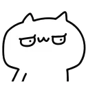 😏 emoji NOT A CAT @IMG2D Telegram sticker 6 of 25