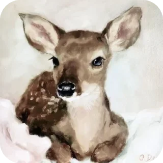 🤎 emoji deer cute🍂 @glvsi Telegram sticker 18 of 42
