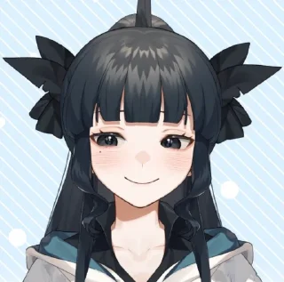 😊 emoji Artemis of the BlueShark🦈Vtuber Telegram sticker 19 of 38