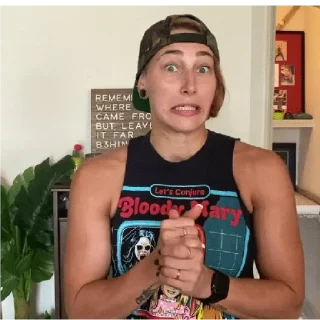 😰 emoji Rhea Ripley Telegram sticker 4 of 27