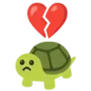 💔 emoji turtle @TgEmodziBot Telegram sticker 21 of 39