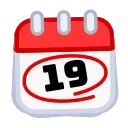 🗓 emoji Calendar Telegram sticker 19 of 54