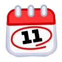 🗓 emoji Calendar Telegram sticker 11 of 54