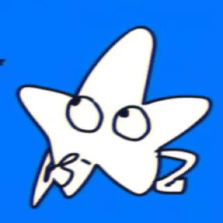 ⭐️ emoji 5 little happy star running around Telegram sticker 8 of 90