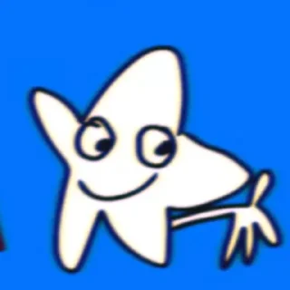 ⭐️ emoji 5 little happy star running around Telegram sticker 7 of 90