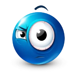 😉 emoji Blue guy🇺🇦 @eva_xcw Telegram sticker 9 of 120