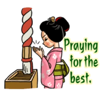 Sticker from Maiko in Kyoto (English)