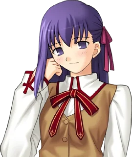 😊 emoji Fate/stay night — Sakura Matou Telegram sticker 9 of 79