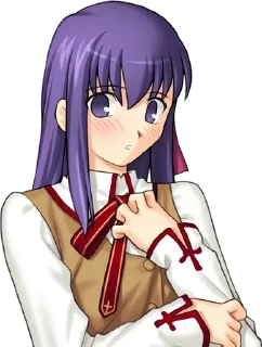 😳 emoji Fate/stay night — Sakura Matou Telegram sticker 17 of 79
