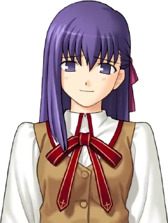 🤨 emoji Fate/stay night — Sakura Matou Telegram sticker 22 of 79