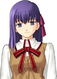 🙂 emoji Fate/stay night — Sakura Matou Telegram sticker 13 of 79