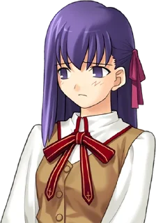 Sticker from Fate/stay night — Sakura Matou