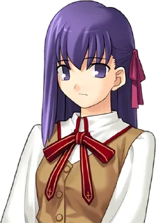 Sticker from Fate/stay night — Sakura Matou